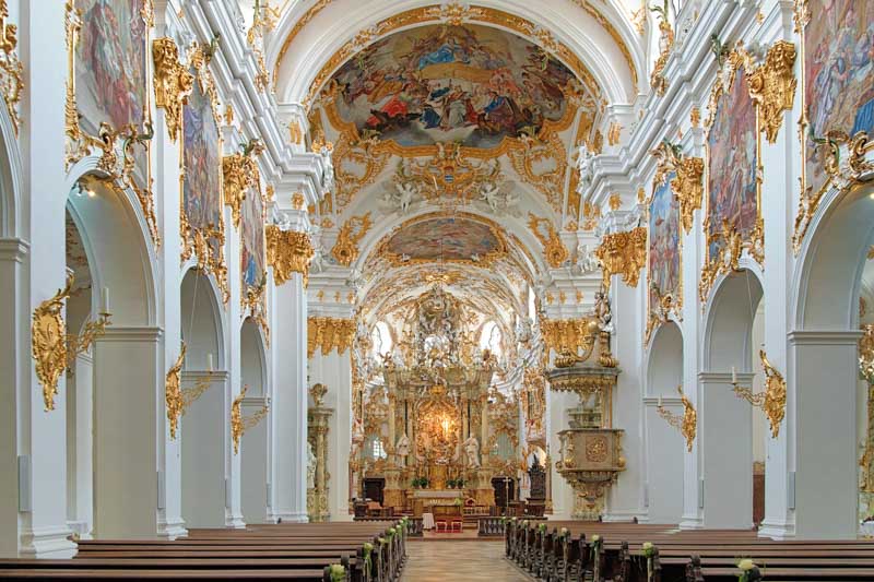 altar, alte, architectural, baroque, basilica, bavaria, beautiful, bench, catholic, ceiling, chapel, choir, christian, church, collegiate, europe, famous, fretwork, germany, gilding, gold, historic, historical, history, indoor, interior, kapelle, landmark, light, medieval, monastery, nave, old, painting, pulpit, regensburg, religion, rich, rococo, style