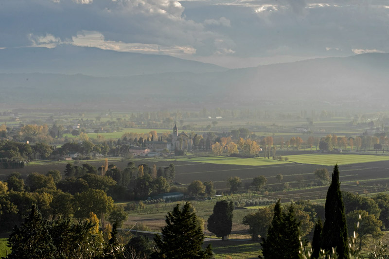 Blick auf das Umland von Assisi