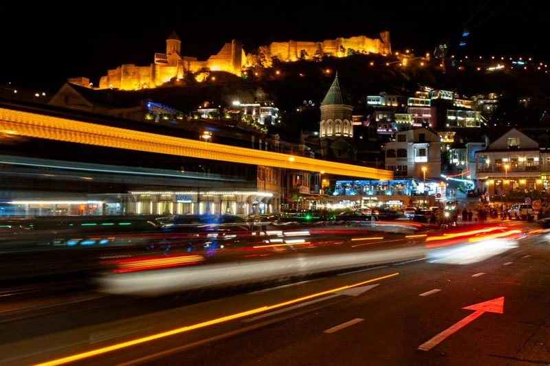 Tiflis - Blick auf die Altstadt von Kala und der Festung