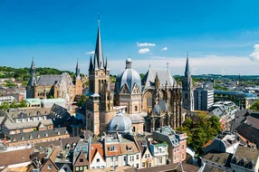 Deutschland, aachen, aix-la-chapelle, aken, dom, sommer, stadt
