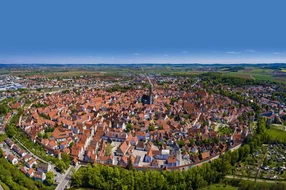 Bayern, Deutschland, No People, Panoramic, aerial, aerial view, architecture, bavaria, building, church, city, cityscape, color, coronavirus, covid-19, day, europe, exterior, germany, historic, history, landmark, lockdown, luftaufnahmen, luftbilder, natural lighting, nördlingen, old, outdoors, panorama, real time, religion, rooftops, sky, skyline, tourism, tourist, travel, urban, view