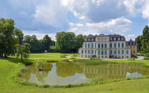 Deutschland, Schloss Wilhelmsthal,  Schloß, Schloss, lustschloss, Wilhelmsth, architektur, baudenkmal, baukunst, baustil, brd, bundesrepublik, calden, garten, hessen, himmel, kassel, landgraf, landkreis kassel, lustschloss, nordhessen, park, reisen, rokoko, rokokoschloss, schloss, schloss wilhelmsthal, schlosspark, schloß, tourismus, wilhelmsthal