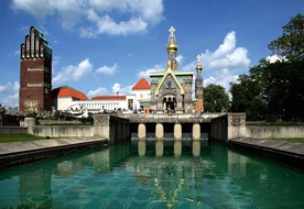 darmstadt, jahrhundertwende, jugendstil, kapelle, kirche, mathildenhöhe, orthodox, religion, russisch