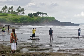 Beim Seetempel Tanah Lot