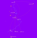 Reiseroute, Landkarte Baden-Württemberg
