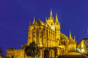 Bell, Erfurt, Luther, World Heritage, architecture, black, blue, building, cathedral, catholic, christian, church, city, dome, evangelical, evening, famous, gallery, germany, gloriosa, gothic, historic, house, illuminated, lamps, landmark, light, lime-stone, martin, monument, mood, moon, mountain, night, old, pavement, portal, religion, site, sky, stairs, state, sunset, thuringia, tourism, tourists, tower, window