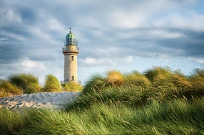 Beach, Sand, coast, germany, holiday, landmark, lighthouse, mecklenburg, rostock, sea, sky, tourism, tower, warnemuende