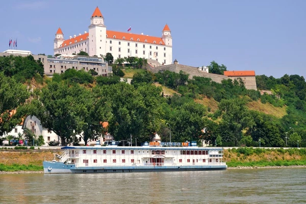 architecture, attraction, blue, bratislava, capital, capitol, castle, city, clouds, construction, county, danube, district, embankment, europe, fall, fort, fortification, fortress, historical, history, holiday, landmark, landscape, lookout, postcard, reflection, republic, slovak, slovakia, structure, summer, tourism, tourist, tower, town, travel, vacation, view, wall, water, white