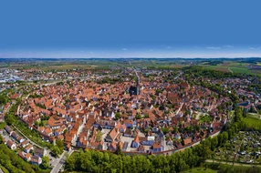 Bayern, Deutschland, No People, Panoramic, aerial, aerial view, architecture, bavaria, building, church, city, cityscape, color, coronavirus, covid-19, day, europe, exterior, germany, historic, history, landmark, lockdown, luftaufnahmen, luftbilder, natural lighting, nördlingen, old, outdoors, panorama, real time, religion, rooftops, sky, skyline, tourism, tourist, travel, urban, view