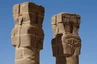 Schöne Hathorkapitelle in der Tempelanlage B 300 beim Jebel Barkal
