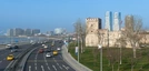 Istanbul: die Kennedy Allee und der Marble Tower,  Teil der ehem. Stadtmauer Istanbuls