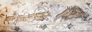 Fresken im Wüstenschloss Qasr Amra (UNESCO-Welterbe)