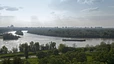 Belgrad - Blick auf die Mündung der Save in die Donau