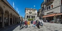Spaziergang durch San Marino, besteht seit 301 und ist älteste Republik der Welt.