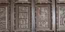 Rom, Aventinhügel, Basilica Santa Maria mit der ältesten aus Holz geschnitzen Türe mit christlicher Künst