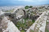 Blick von der Akropolis auf die Stadt Bergama.