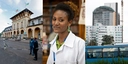 Stadtrundfahrt in Addis: alter Bahnhof und ultramoderne Hochhäuser