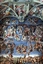Michelangelo-Freske der Altarwand in der Sixtinischen Kapelle