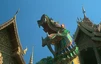 Chiang Mai: Wat Doi Suthep: Drachenfigur als Wächter des Tempels
