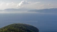 Blick von Cres auf das gegenüberliegende Festland Istriens