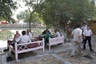Lauschiges Plätzchen am Labi-Hauz mit den typischen usbekischen "Tisch-Sitz-Bänken"