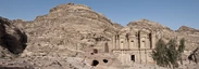 Petra: Blick auf den Felsentempel Ed-Deir (Kloster)