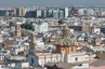 Blick von der Giralda der Kathedrale von Sevilla auf die Stadt.